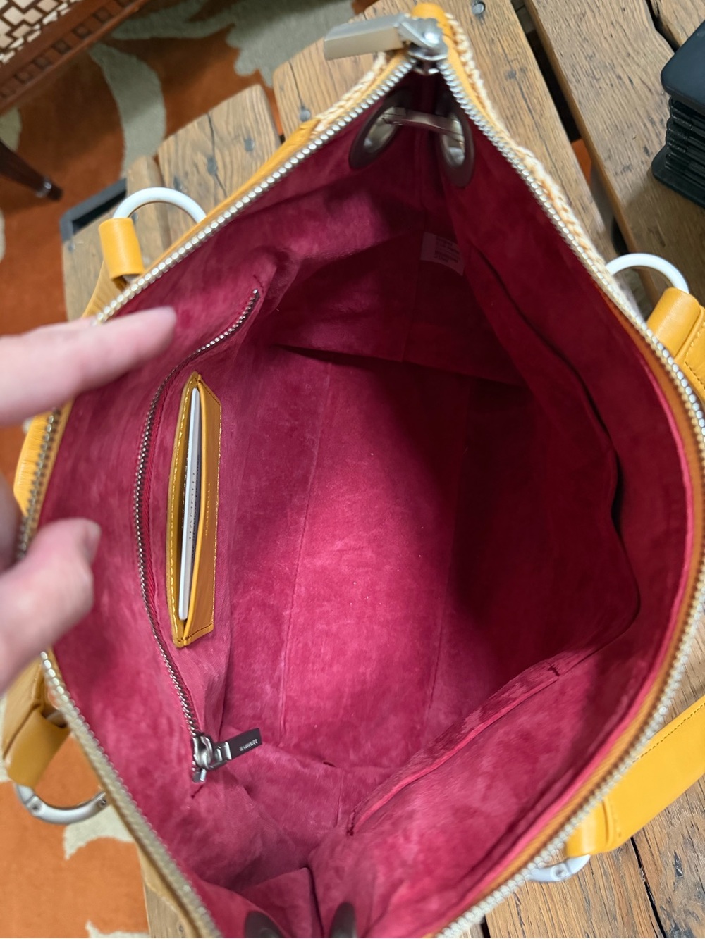 Hammitt Daniel Medium Satchel with Raffia - Like New! - Picture 8 of 10
